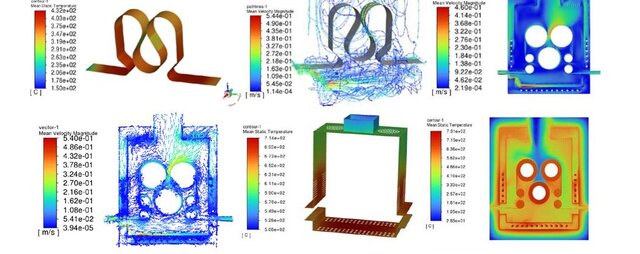 3D model of Setting Oven Temperature Field Simulation (PTFE Film)