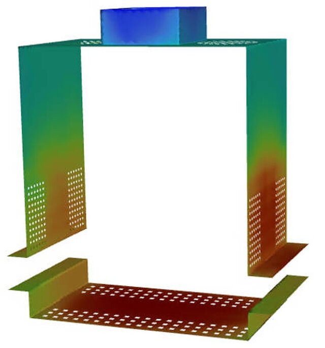 3D model of Setting Oven Temperature Field Simulation (PTFE Film)