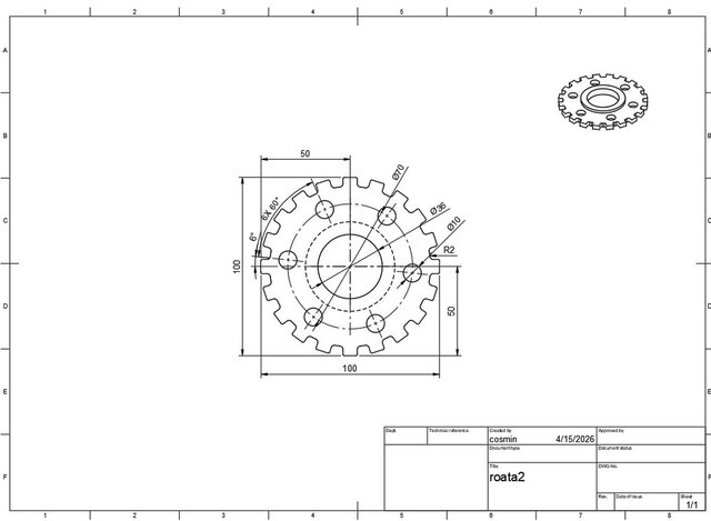 3D model of Gear wheel
