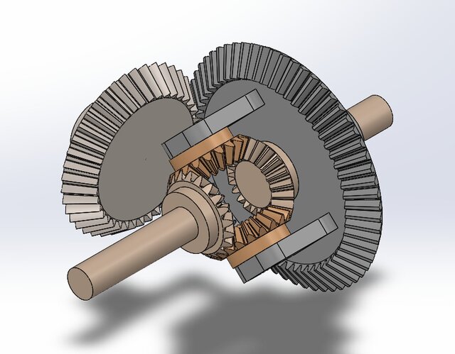 V6 Engine, 5-Speed Transmission & Differential — SOLIDWORKS Assembly – image 3 of 4
