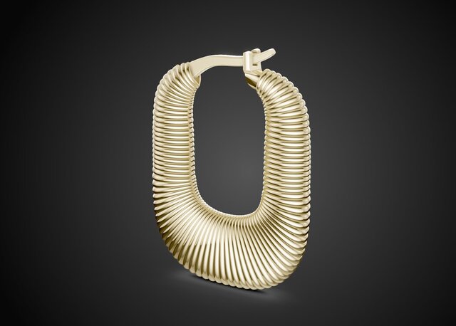 Photo-Based Earring Design | Accurate CAD for Manufacturing & Printing