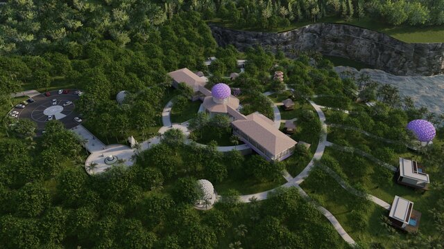 3D model of The Healing Centre, Ecuador