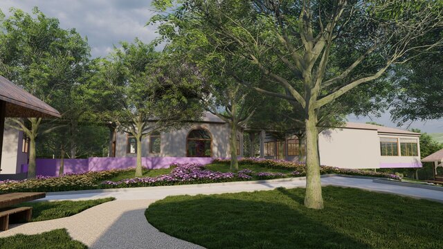 3D model of The Healing Centre, Ecuador