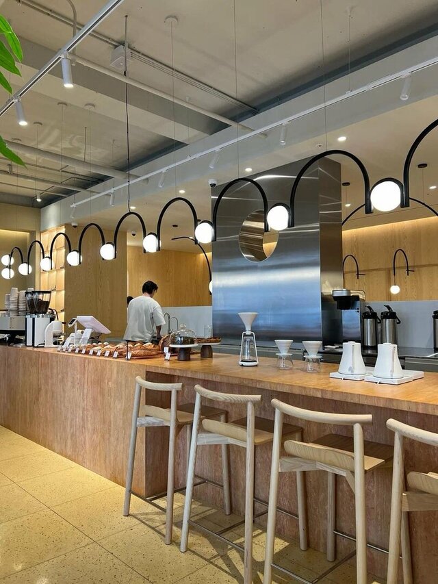 ABC Coffee — Custom Metal Counter Structure – image 2 of 5