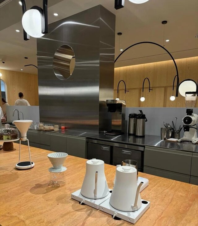ABC Coffee — Custom Metal Counter Structure – image 1 of 5
