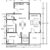 3 Bed Apartment 2D Floor Plan Design