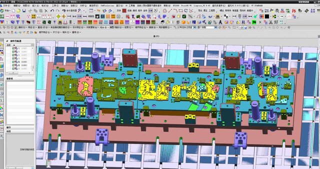 3D model of Steel Progressive Stamping Die | Full 3D Design in Siemens NX