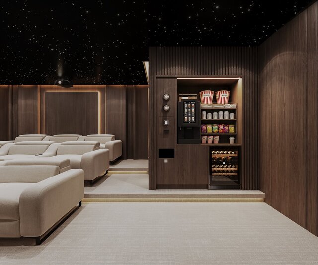 Home Theater 3d Visualization Project, Ontario, Canada