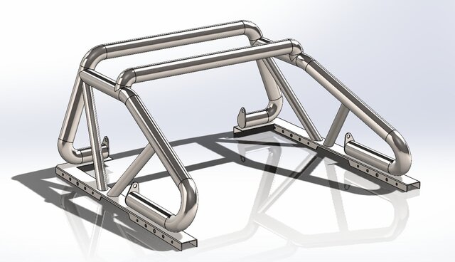 3D model of Pick-up Sports Rack (100% Original Design)