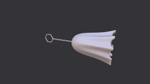 3D model of 3D Printing  Ghost key chain