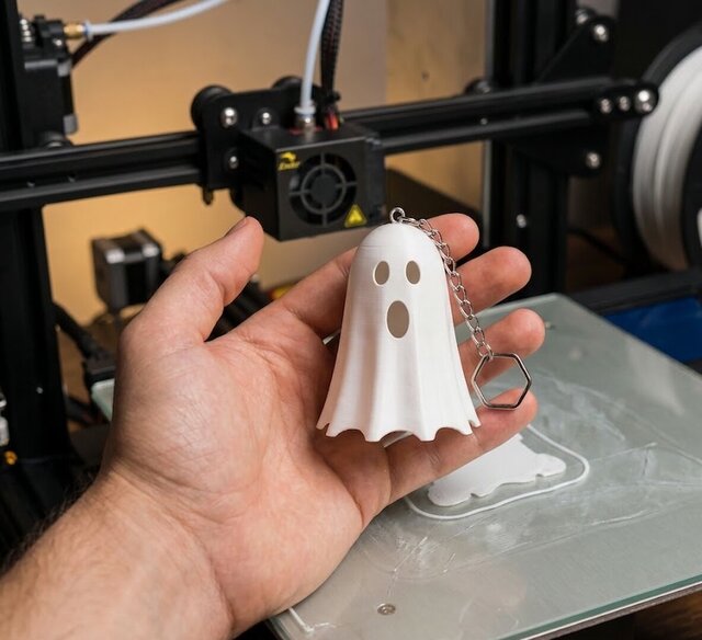 3D model of 3D Printing  Ghost key chain