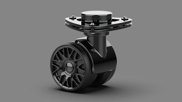 Dual-wheel swivel casters for travel bags and luggage