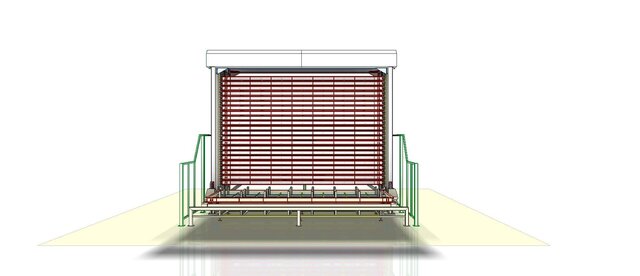 3D model of Sheet Metal Storage System 6x2 m