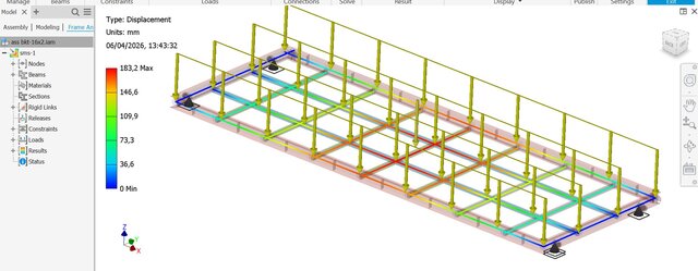 3D model of Sheet Metal Storage System 6x2 m