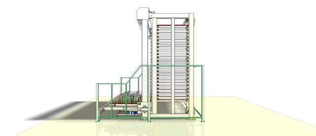 3D model of Sheet Metal Storage System 6x2 m