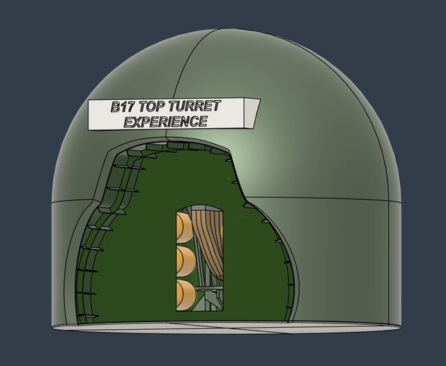B-17 Turret Experience Concept Model