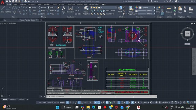 Plumber Block Detailing In AutoCAD