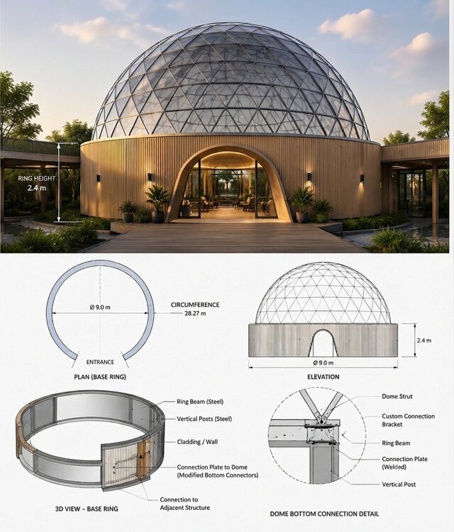 3D model of 3d-View-9 mts Dome