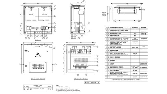 48V DC Distribution Board — Construction Drawing with Full BOM