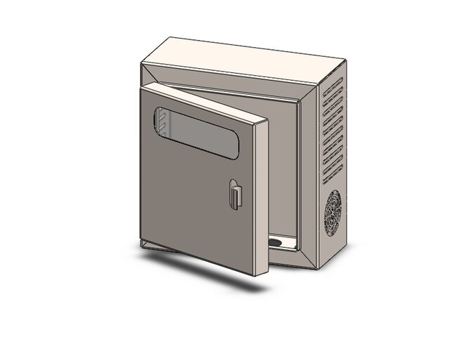 3D model of Sheet Metal Electrical Box