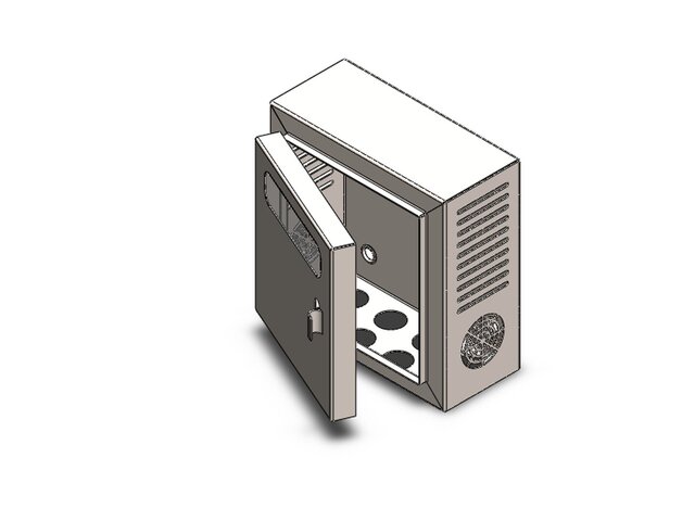 3D model of Sheet Metal Electrical Box