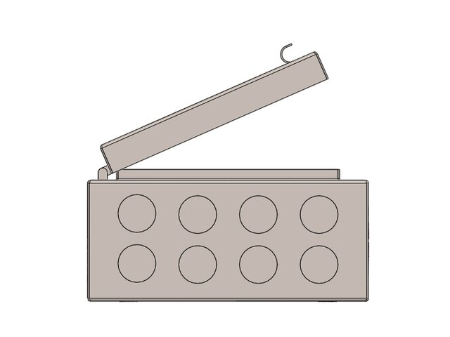 3D model of Sheet Metal Electrical Box