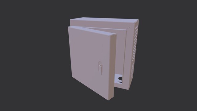 3D model of Sheet Metal Electrical Box