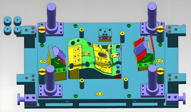 3D model of Full 3D Steel Single Operation Die Design | Automotive Stamping Tooling Outsourcing Service