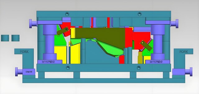 3D model of Full 3D Steel Single Operation Die Design | Automotive Stamping Tooling Outsourcing Service