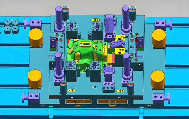 3D model of Full 3D Steel Single Operation Die Design | Automotive Stamping Tooling Outsourcing Service
