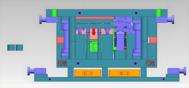 3D model of Full 3D Steel Single Operation Die Design | Automotive Stamping Tooling Outsourcing Service