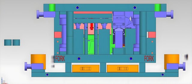 3D model of Full 3D Steel Single Operation Die Design | Automotive Stamping Tooling Outsourcing Service