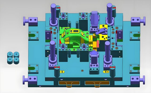 3D model of Full 3D Steel Single Operation Die Design | Automotive Stamping Tooling Outsourcing Service