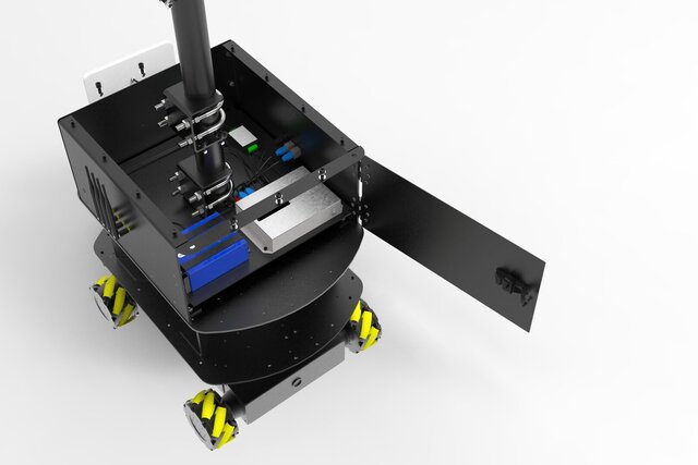 3D model of Autonomous Storage Scanning Robot