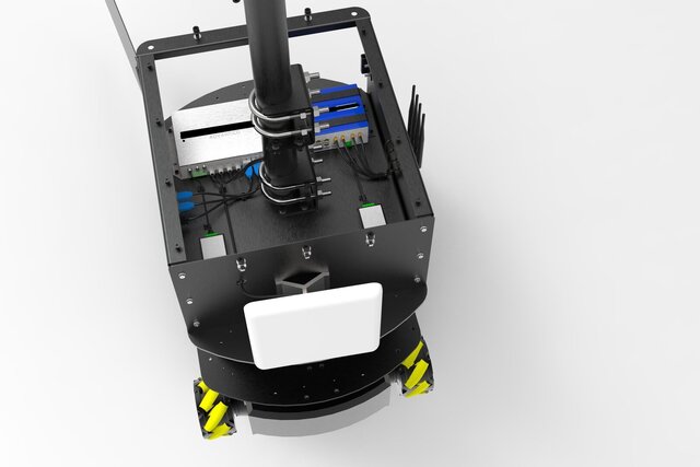 3D model of Autonomous Storage Scanning Robot