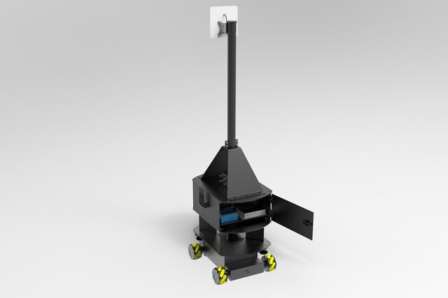 3D model of Autonomous Storage Scanning Robot