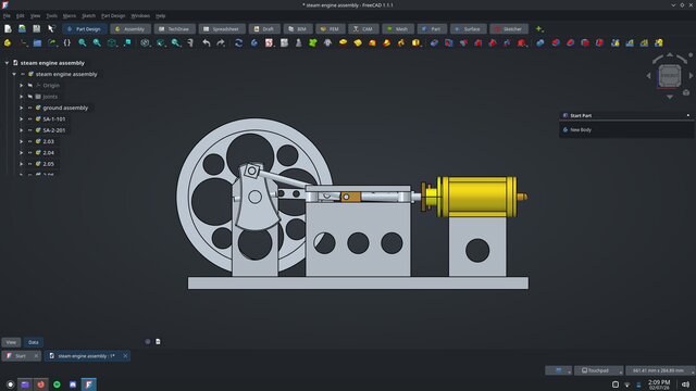 3D model of Steam Engine Assembly