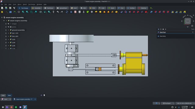 3D model of Steam Engine Assembly