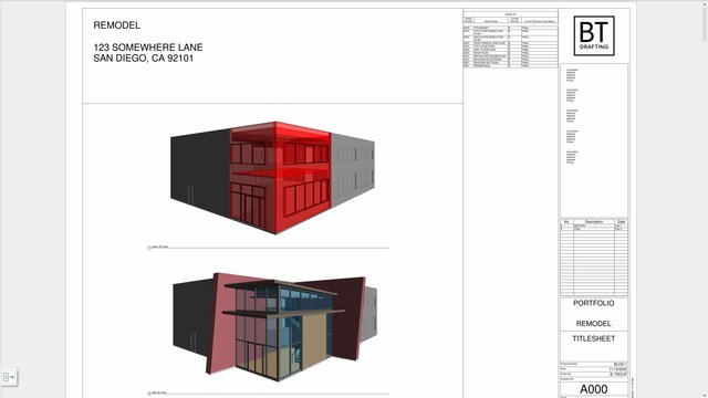 Two-story Remodel - Drafting & Modeling
