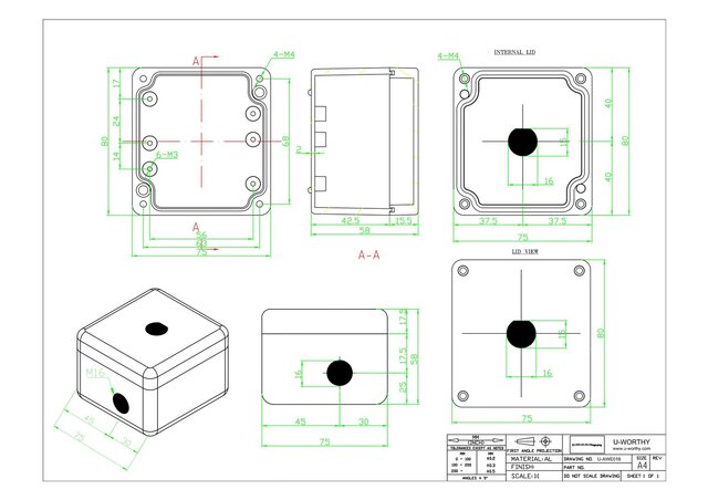 2D Fabrication Drawing AUTOCAD