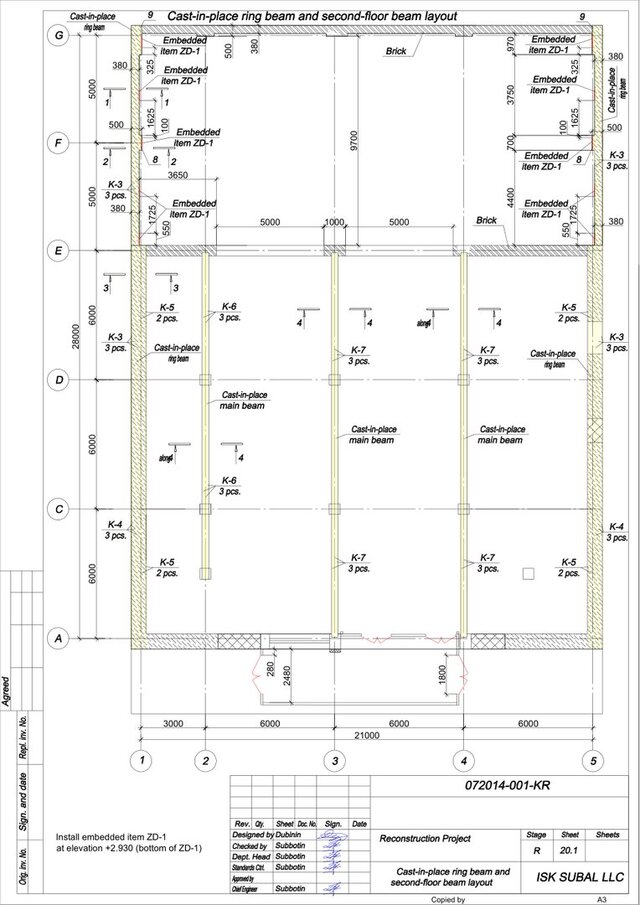 3D model of Existing Store Reconstruction - Foundations, Floors & Steel Roof