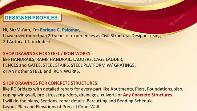 3D model of Shop Drawings of Steel Structures and Platforms, Handrails, Fences, Steel Stairs / Rebar Details of any Concrete Structures / Precast Wall Panel Layout Plan and Elevations