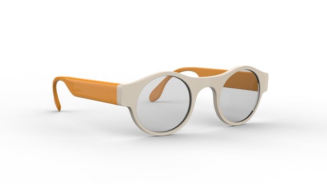 3D model of Ergonomic Spectacle Frame CAD Model