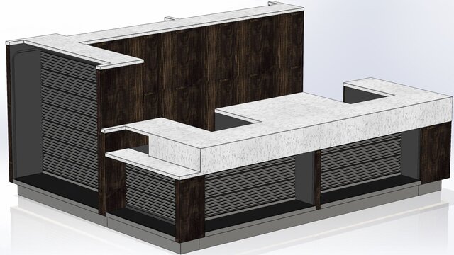 3D model of DFW Front & Back Bar
