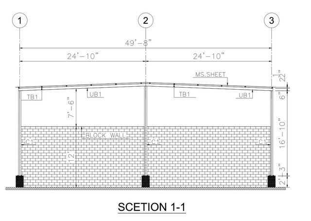 MS shade Steel structure