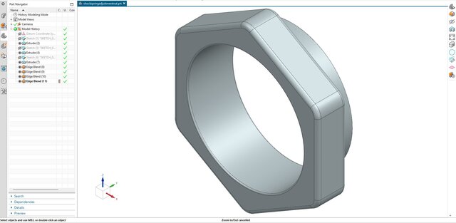 3D model of 19. Coilover Spring Preload Collar (Shock Spring Adjustment Nut)