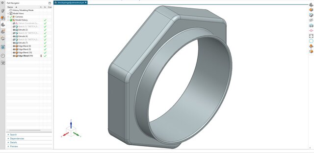 3D model of 19. Coilover Spring Preload Collar (Shock Spring Adjustment Nut)