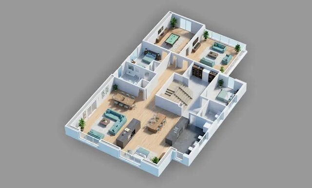 2d-and-3d-floor-plan-drawings – image 2 of 2