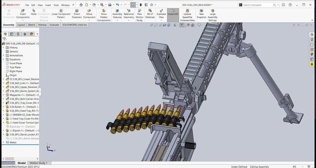 3D model of 5.56 belt-fed LMG