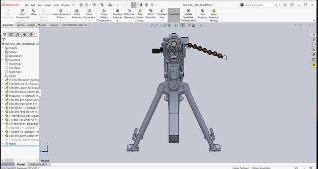 3D model of 5.56 belt-fed LMG